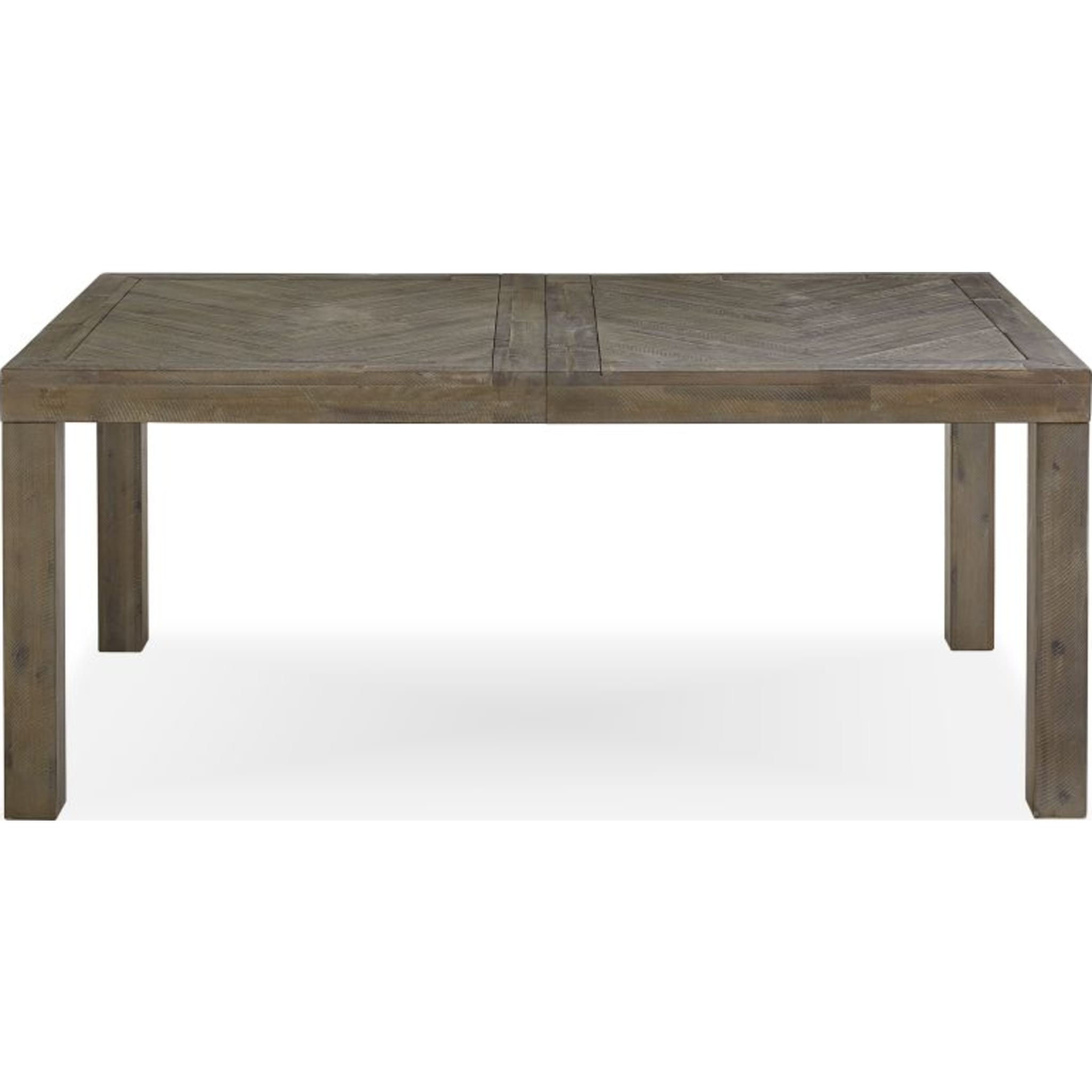 Herringbone Extension Table in Rustic Latte