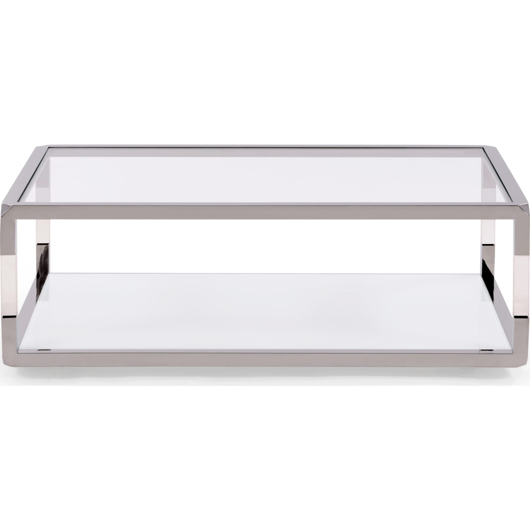 Jasper Coffee Table in Acrylic/White Glass/PSS