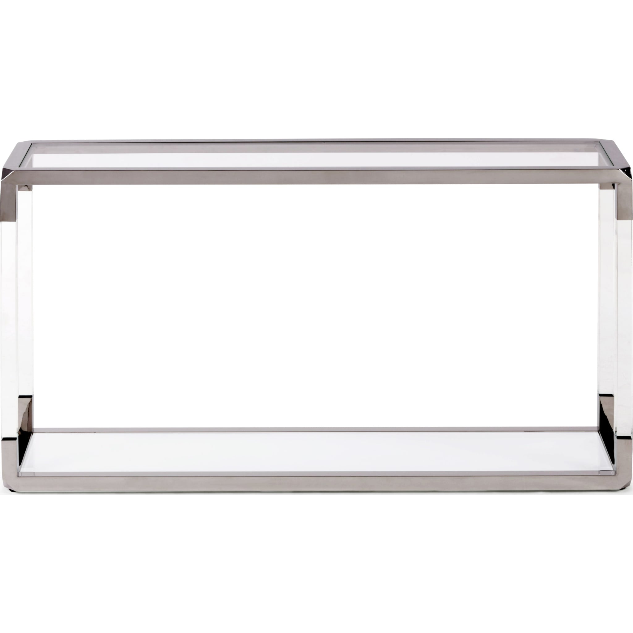 Jasper Console Table in Acrylic/White Glass/PSS