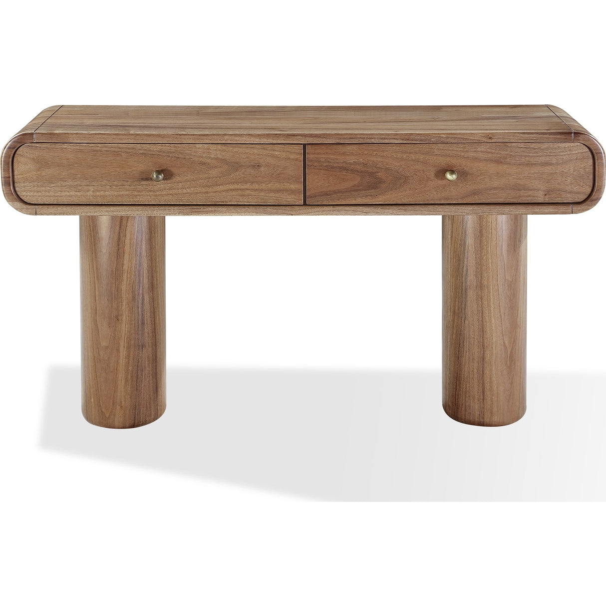 Juba Walnut Console Table in Mongoose