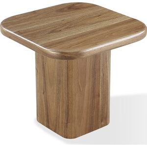 Juba Walnut End Table in Mongoose