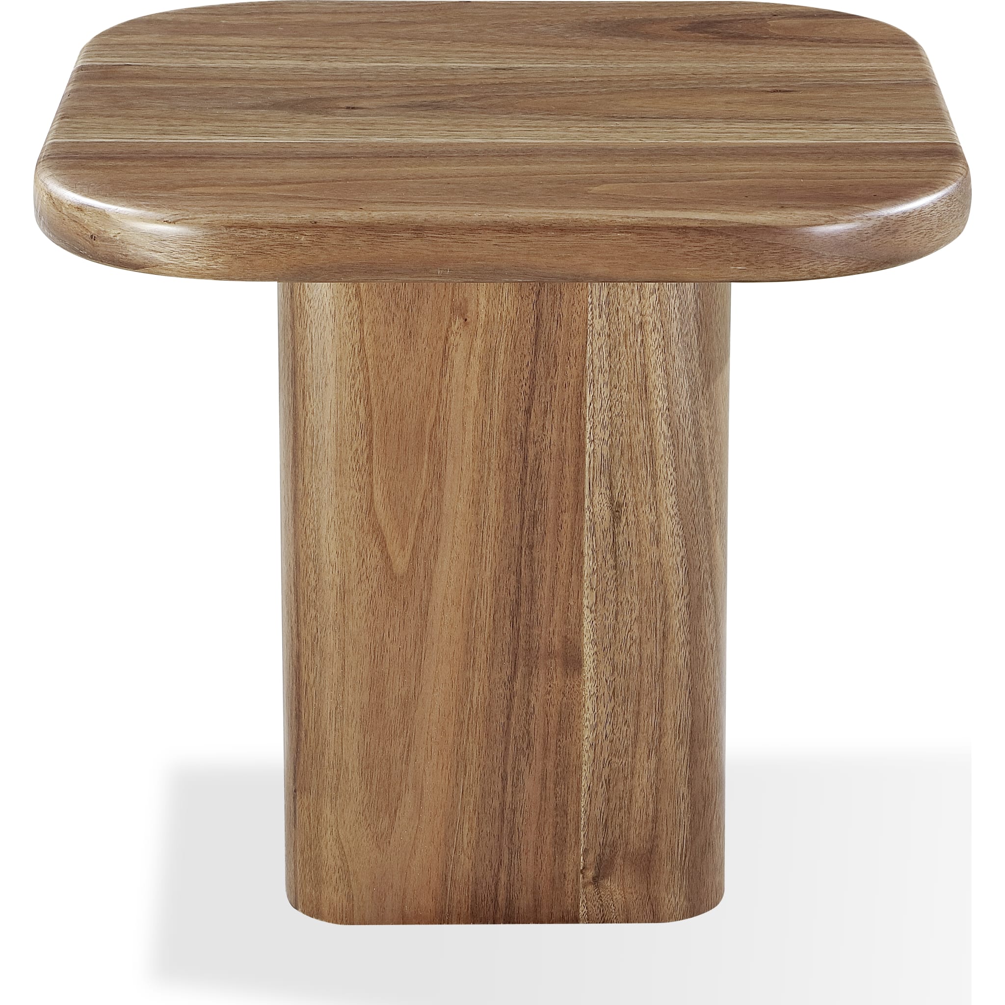 Juba Walnut End Table in Mongoose