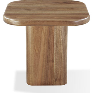 Juba Walnut End Table in Mongoose