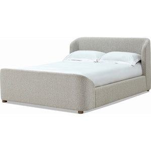 Kiki Upholstered Platform Bed in Cotton Ball Boucle