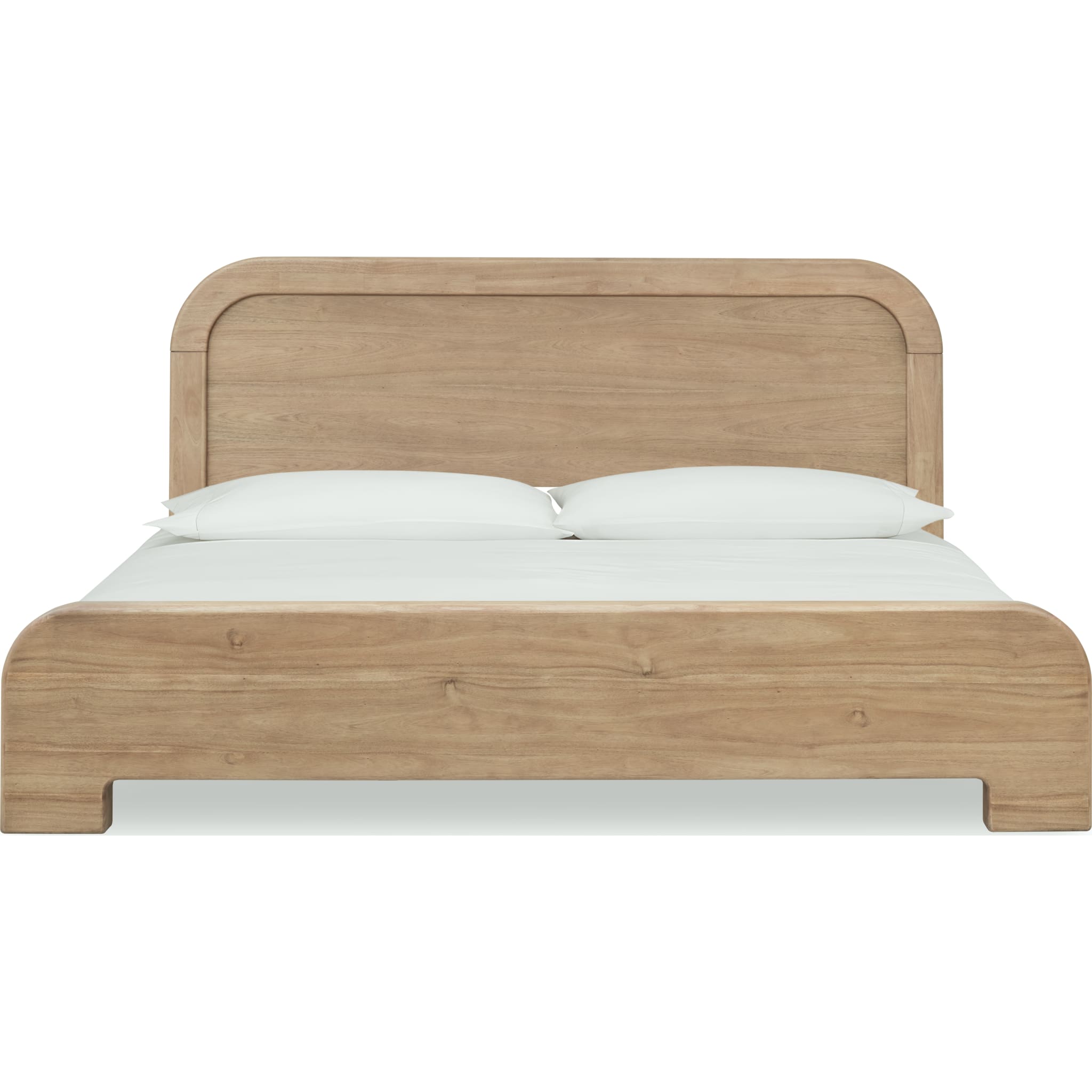 Kione Acacia Wood Platform Bed in Lioness