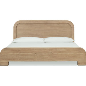 Kione Acacia Wood Platform Bed in Lioness