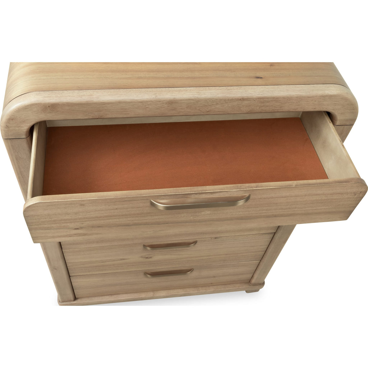 Kione Five Drawer Acacia Wood Chest in Lioness