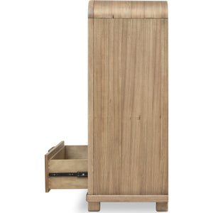 Kione Five Drawer Acacia Wood Chest in Lioness