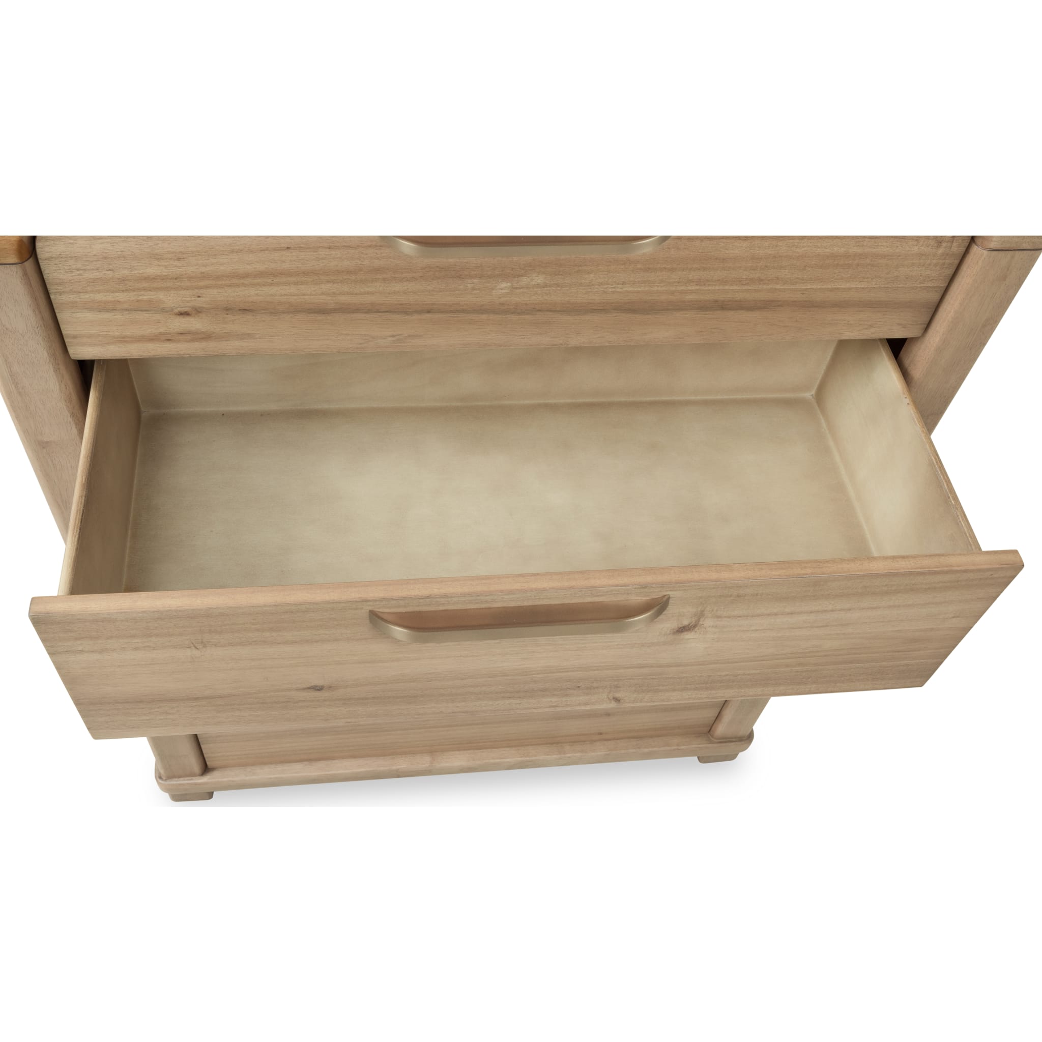 Kione Five Drawer Acacia Wood Chest in Lioness