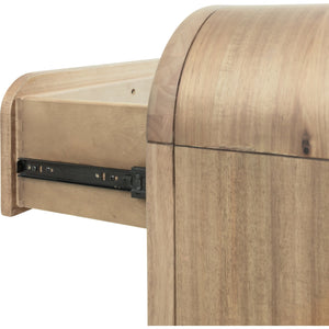 Kione Five Drawer Acacia Wood Chest in Lioness