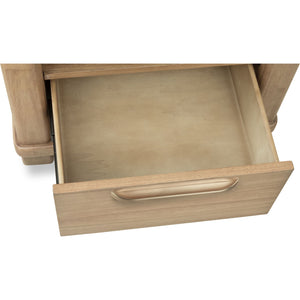 Kione One Drawer Acacia Wood Nightstand in Lioness