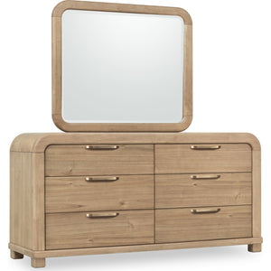 Kione Six Drawer Acacia Wood Dresser in Lioness