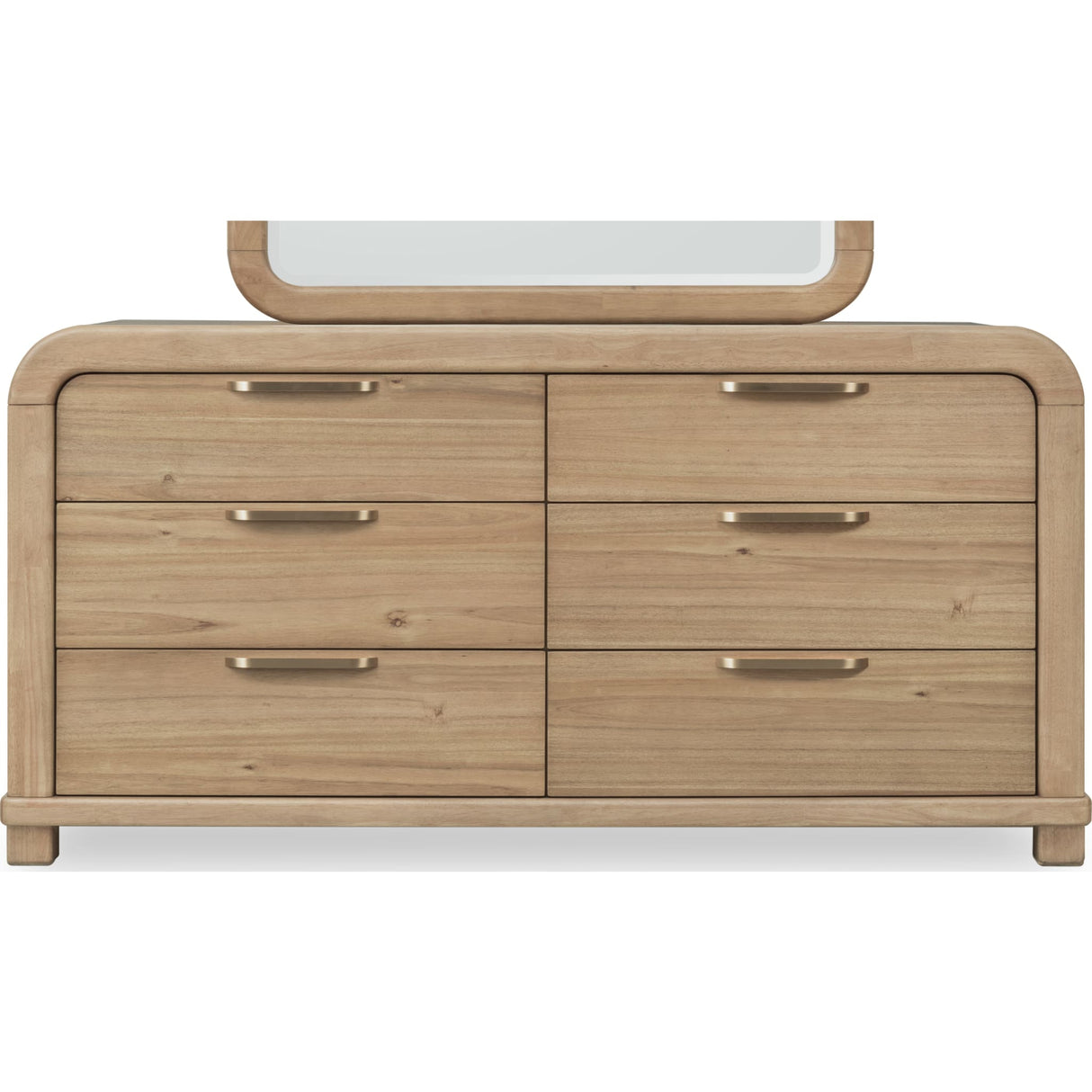 Kione Six Drawer Acacia Wood Dresser in Lioness