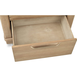 Kione Two Drawer Acacia Wood Nightstand in Lioness