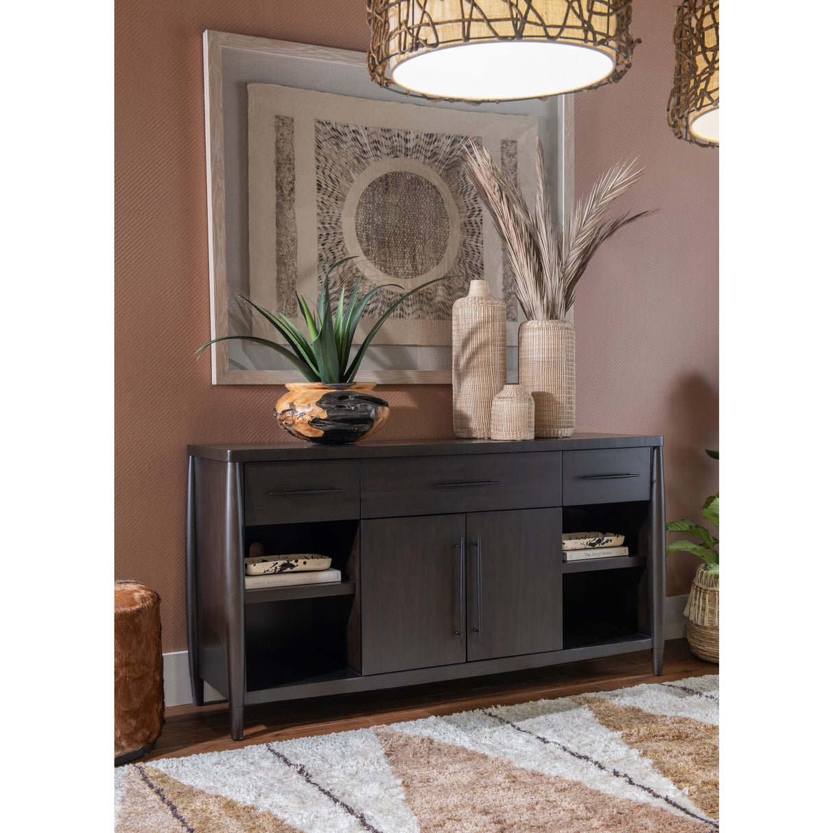 Koko Acacia Wood Sideboard in Minx