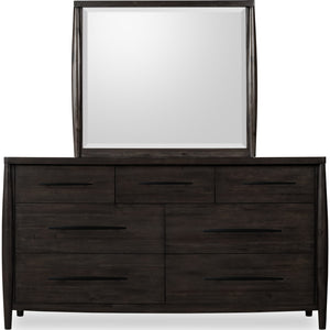 Koko Beveled Glass Wall or Dresser Mirror in Minx