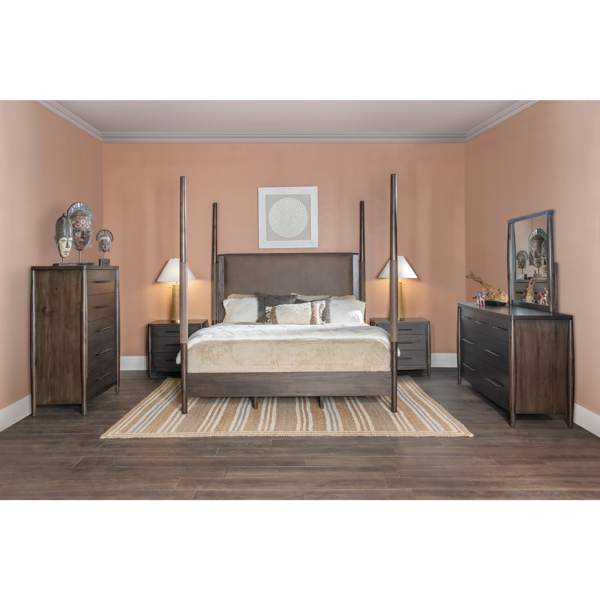 Koko Beveled Glass Wall or Dresser Mirror in Minx