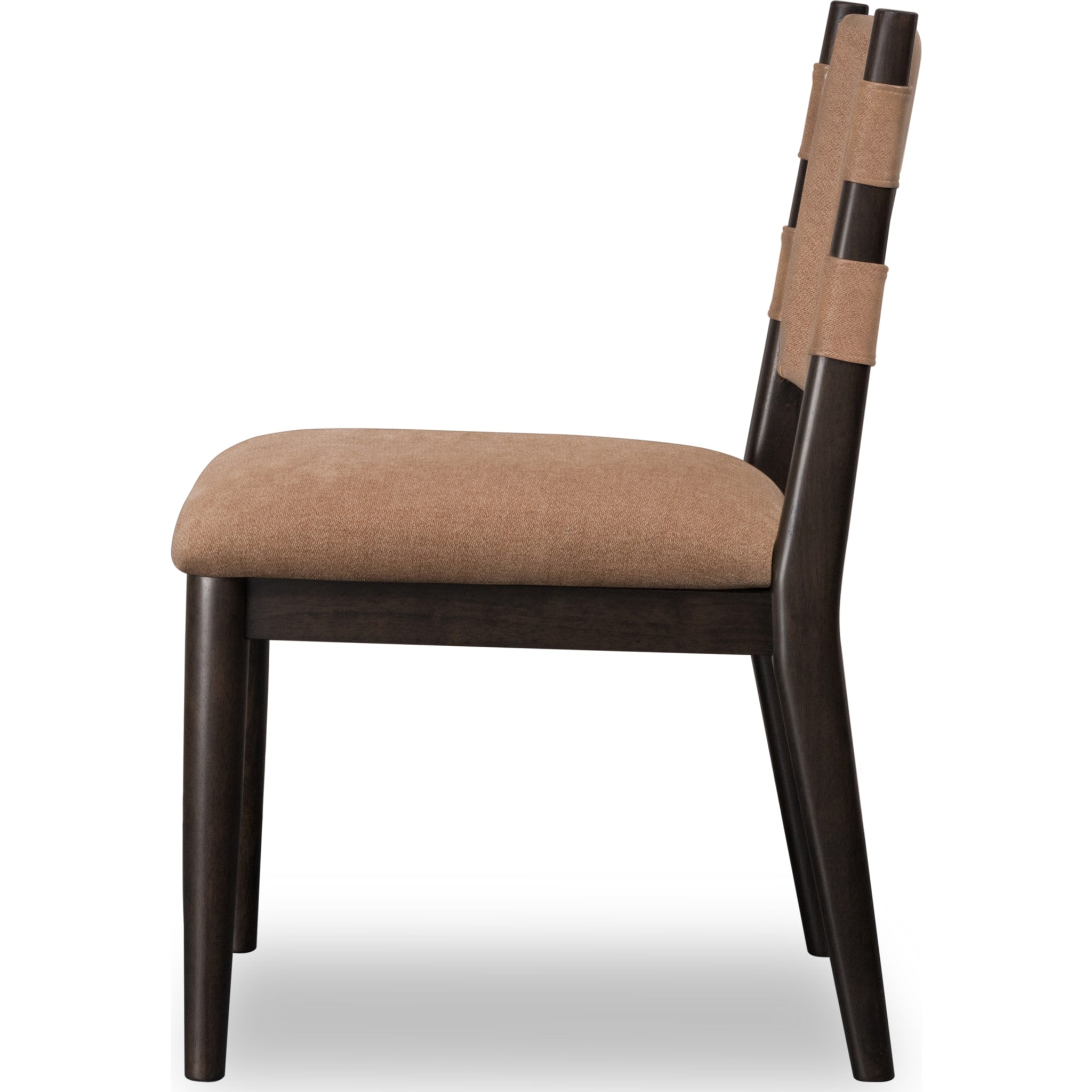 Koko Chenille Upholstered Dining Chair in Porcini and Minx