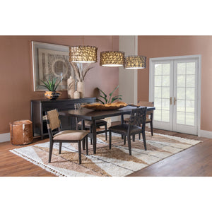 Koko Chenille Upholstered Dining Chair in Porcini and Minx