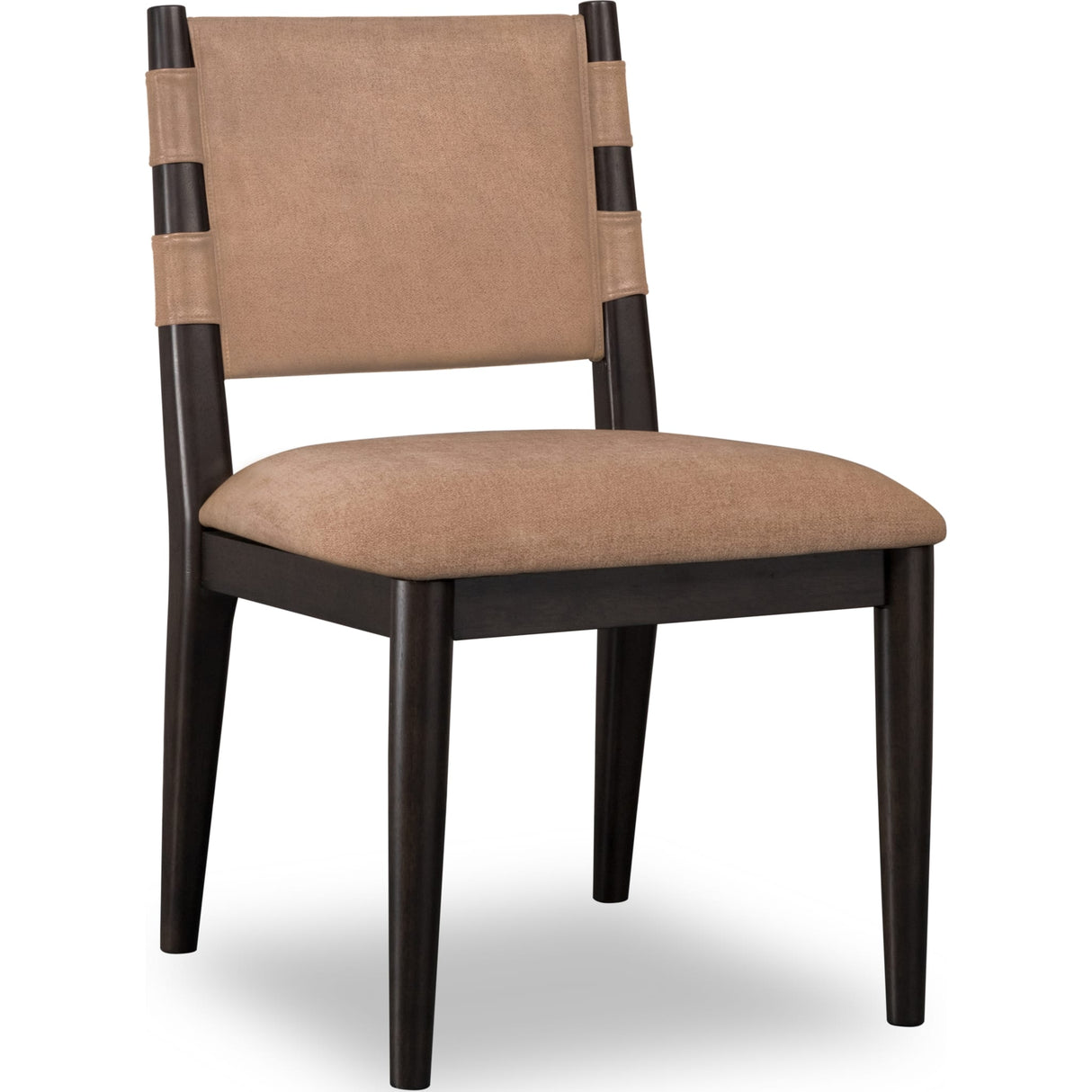 Koko Chenille Upholstered Dining Chair in Porcini and Minx