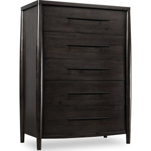 Koko Five Drawer Acacia Wood Chest in Minx