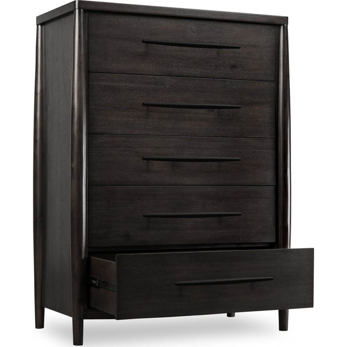 Koko Five Drawer Acacia Wood Chest in Minx
