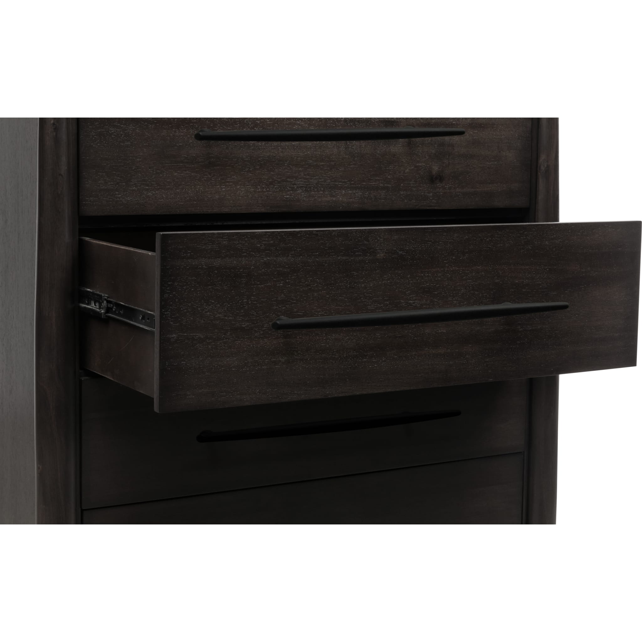 Koko Five Drawer Acacia Wood Chest in Minx