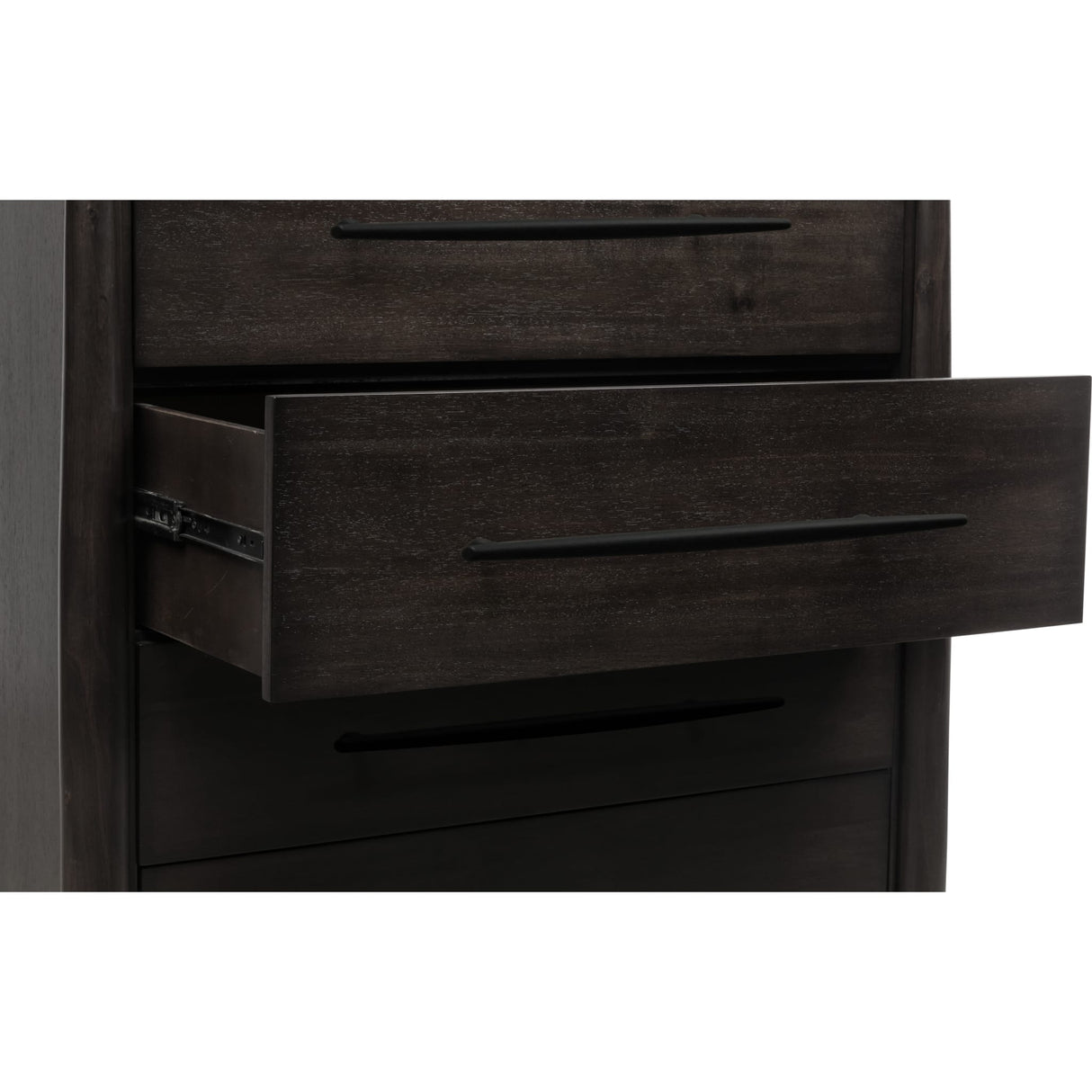 Koko Five Drawer Acacia Wood Chest in Minx