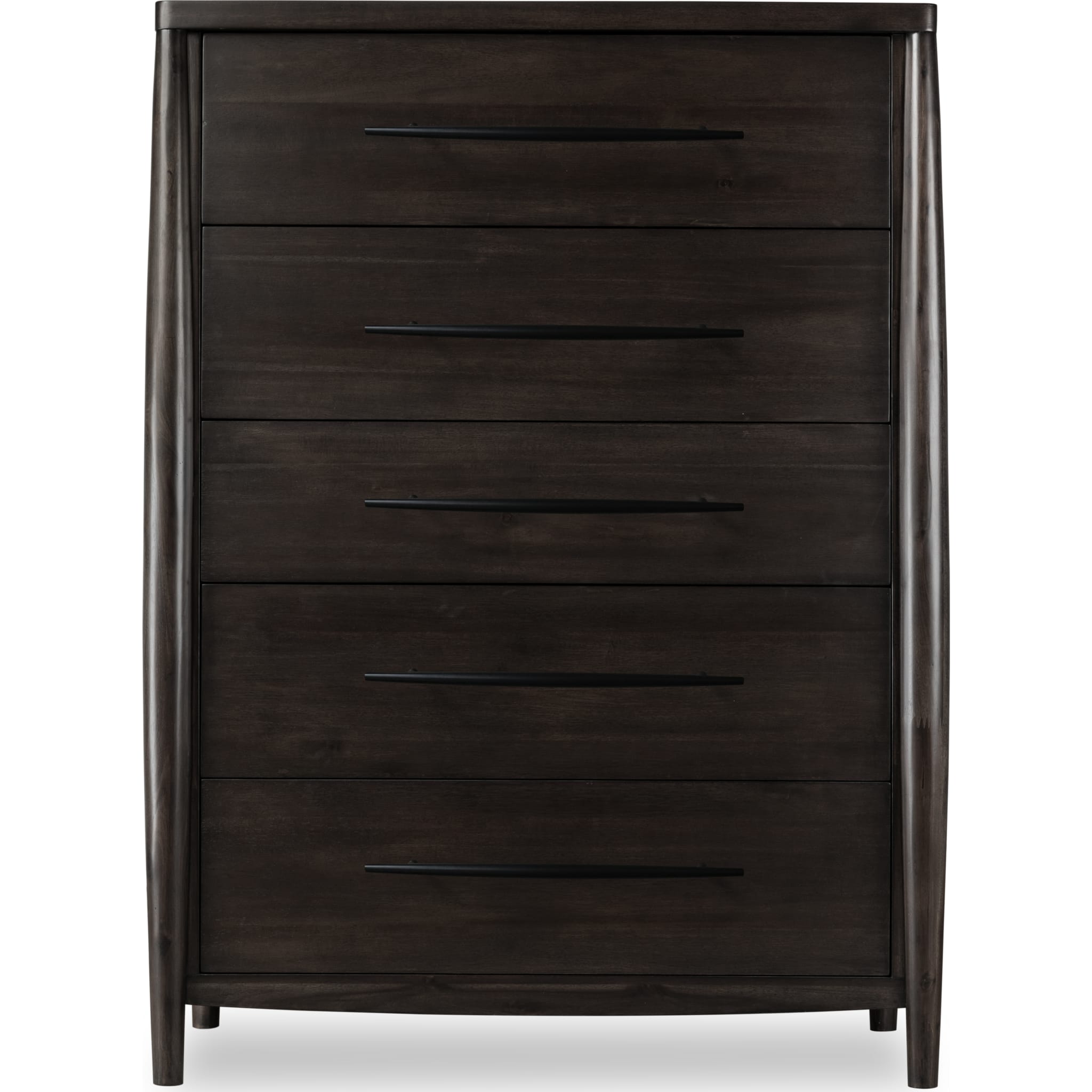 Koko Five Drawer Acacia Wood Chest in Minx