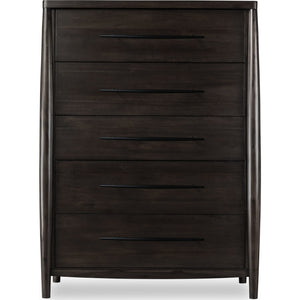 Koko Five Drawer Acacia Wood Chest in Minx