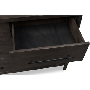 Koko Seven Drawer Acacia Wood Dresser in Minx