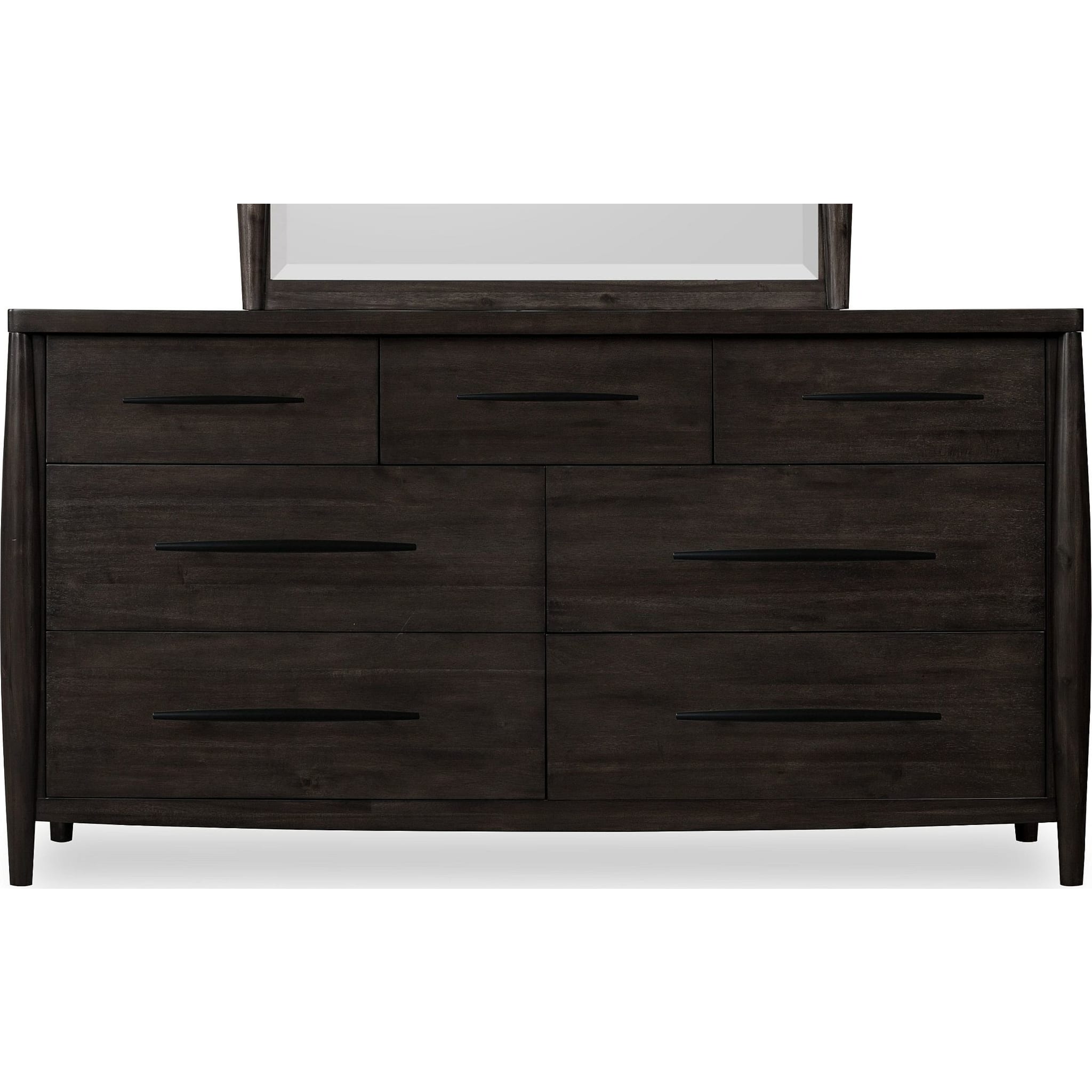 Koko Seven Drawer Acacia Wood Dresser in Minx