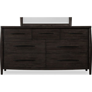 Koko Seven Drawer Acacia Wood Dresser in Minx