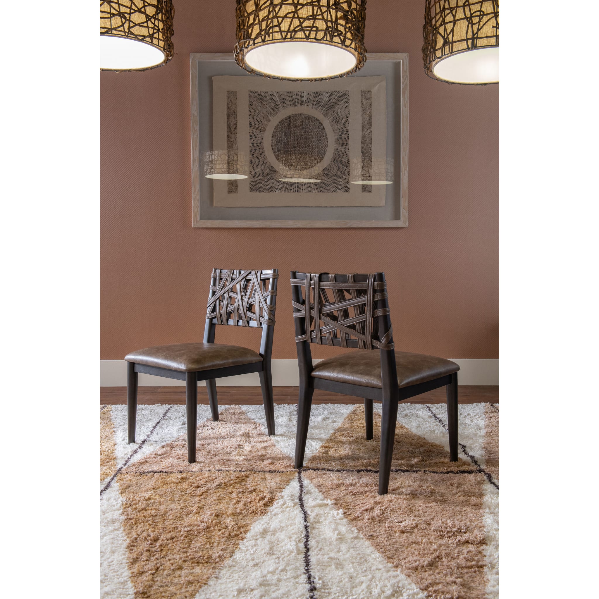 Koko Synthetic Leather Dining Chair in Minx