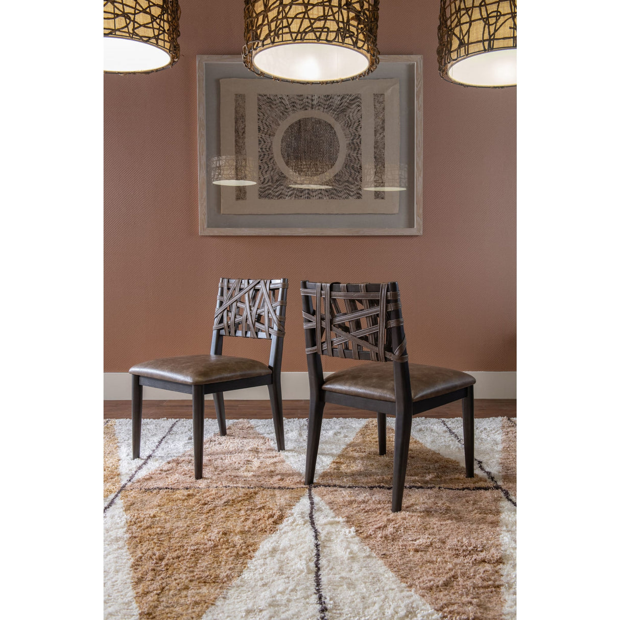 Koko Synthetic Leather Dining Chair in Minx