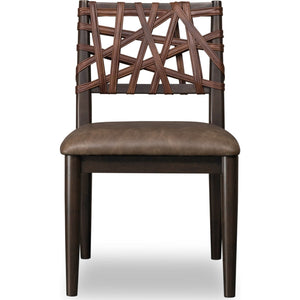 Koko Synthetic Leather Dining Chair in Minx