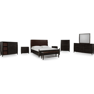 Koko Three Drawer Nightstand with Cord Management in Minx