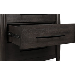 Koko Three Drawer Nightstand with Cord Management in Minx