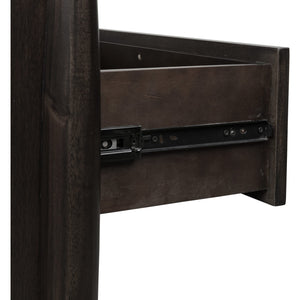 Koko Three Drawer Nightstand with Cord Management in Minx