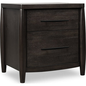 Koko Two Drawer Nightstand with Cord Management in Minx