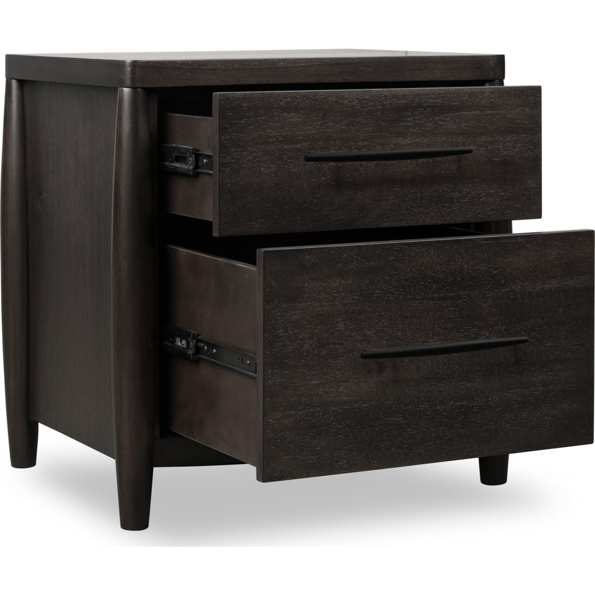 Koko Two Drawer Nightstand with Cord Management in Minx