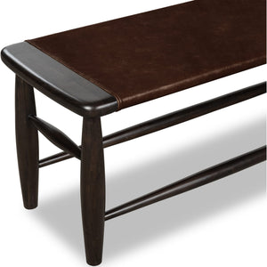 Koko Upholstered Bench in Minx