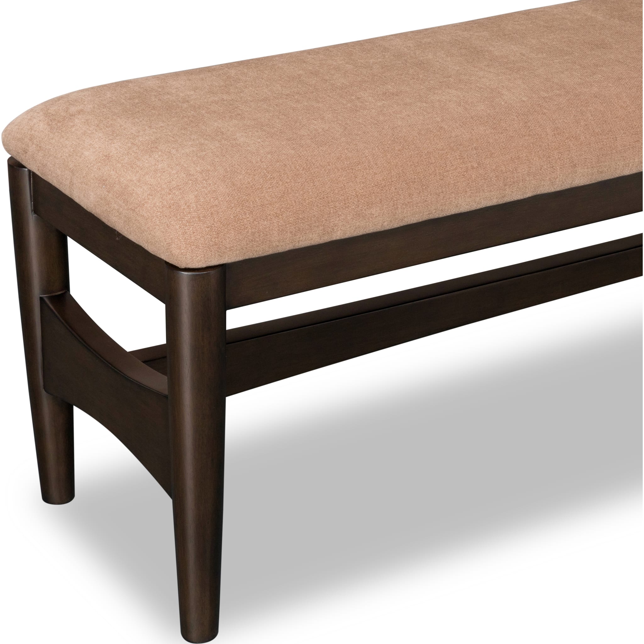 Koko Upholstered Dining Bench in Minx