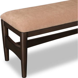 Koko Upholstered Dining Bench in Minx