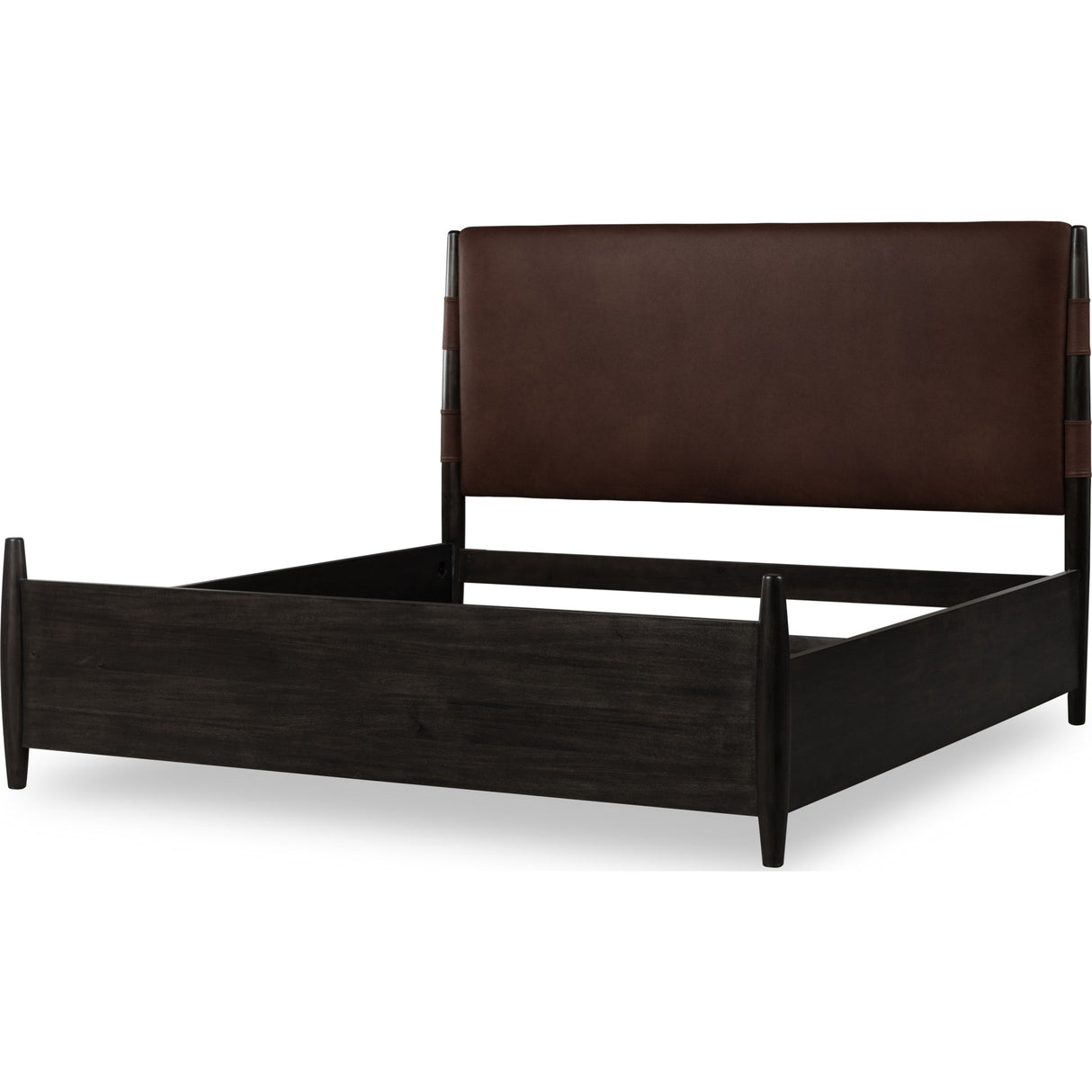 Koko Upholstered Panel Bed in Minx