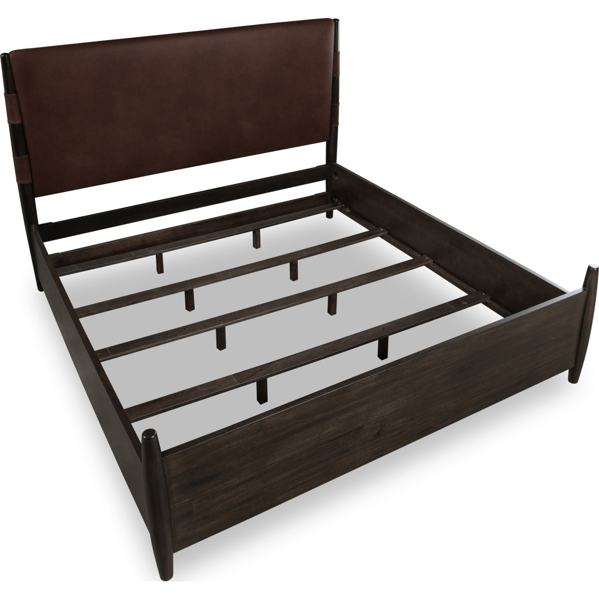 Koko Upholstered Panel Bed in Minx