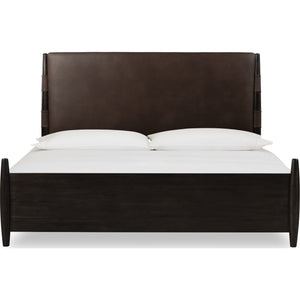 Koko Upholstered Panel Bed in Minx