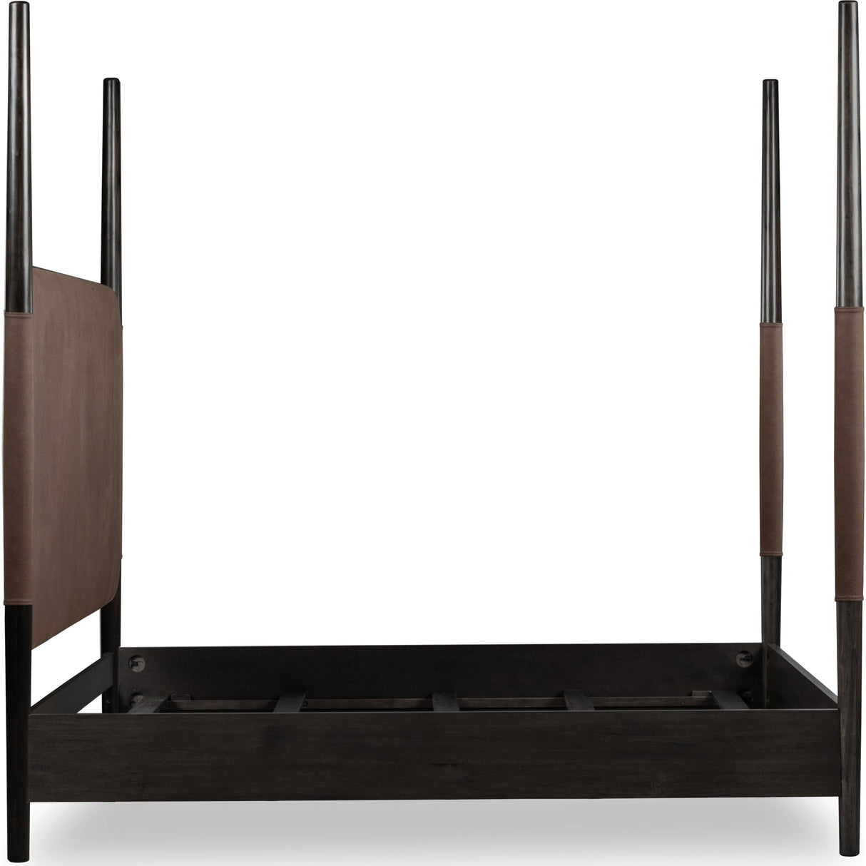 Koko Upholstered Poster Bed in Minx