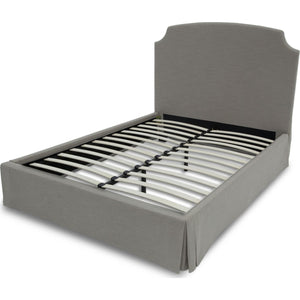 Laurel UpholsteredSkirted Panel Bed in Wheat