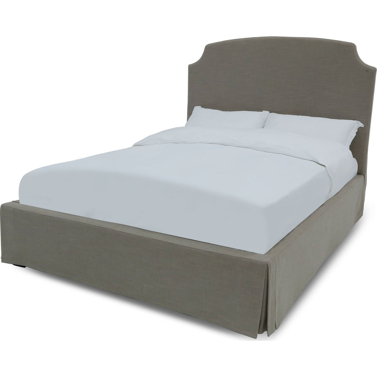 Laurel UpholsteredSkirted Storage Panel Bed in Wheat